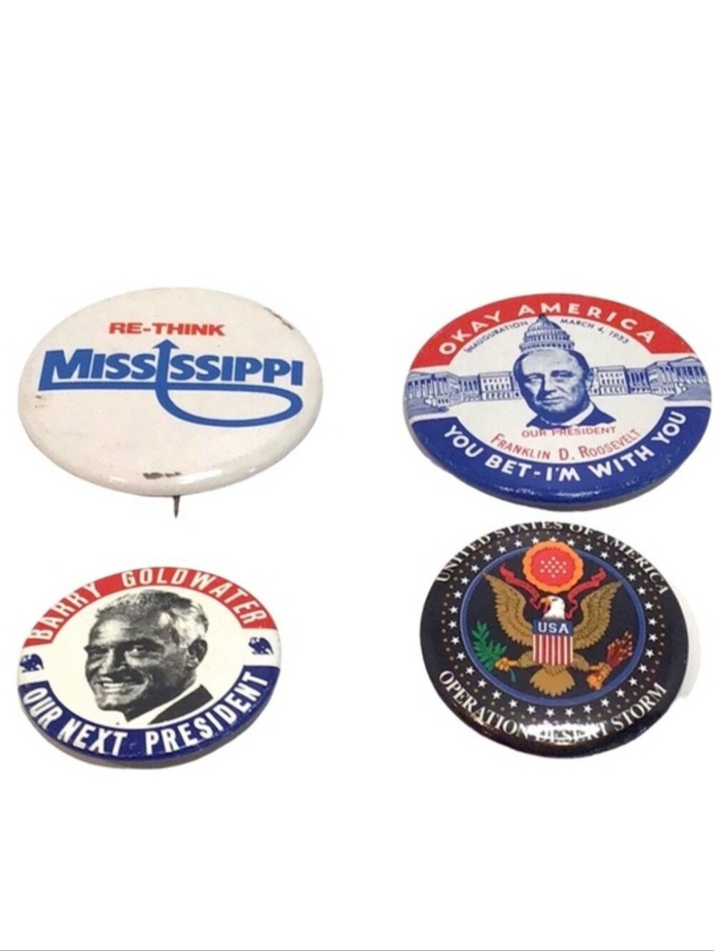 💚 Bundle of Vintage U.S Political Buttons
